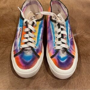 Superga Sneakers Hand Painted Rainbow 6